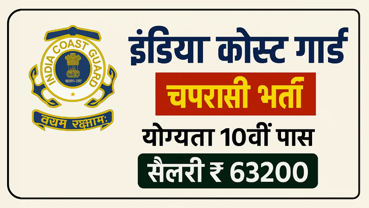 ICG Peon Recruitment 2025